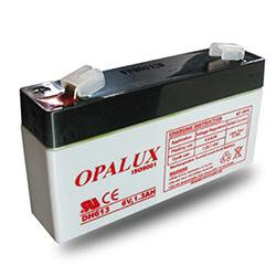 Baterias selladas de Plomo-Acido OPALUX DH-613, especiales para Balanzas electrónicas, filmadoras, paneles de alarma, robótica, Proyectos electrónicos, etc.
