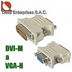 Adaptador DVI-Macho a VGA-Hembra 24+1 y 24+5