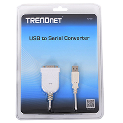 Adaptador USB a puerto serie RS-232 marca TRENDNET modelo TU-S9 V2.0R